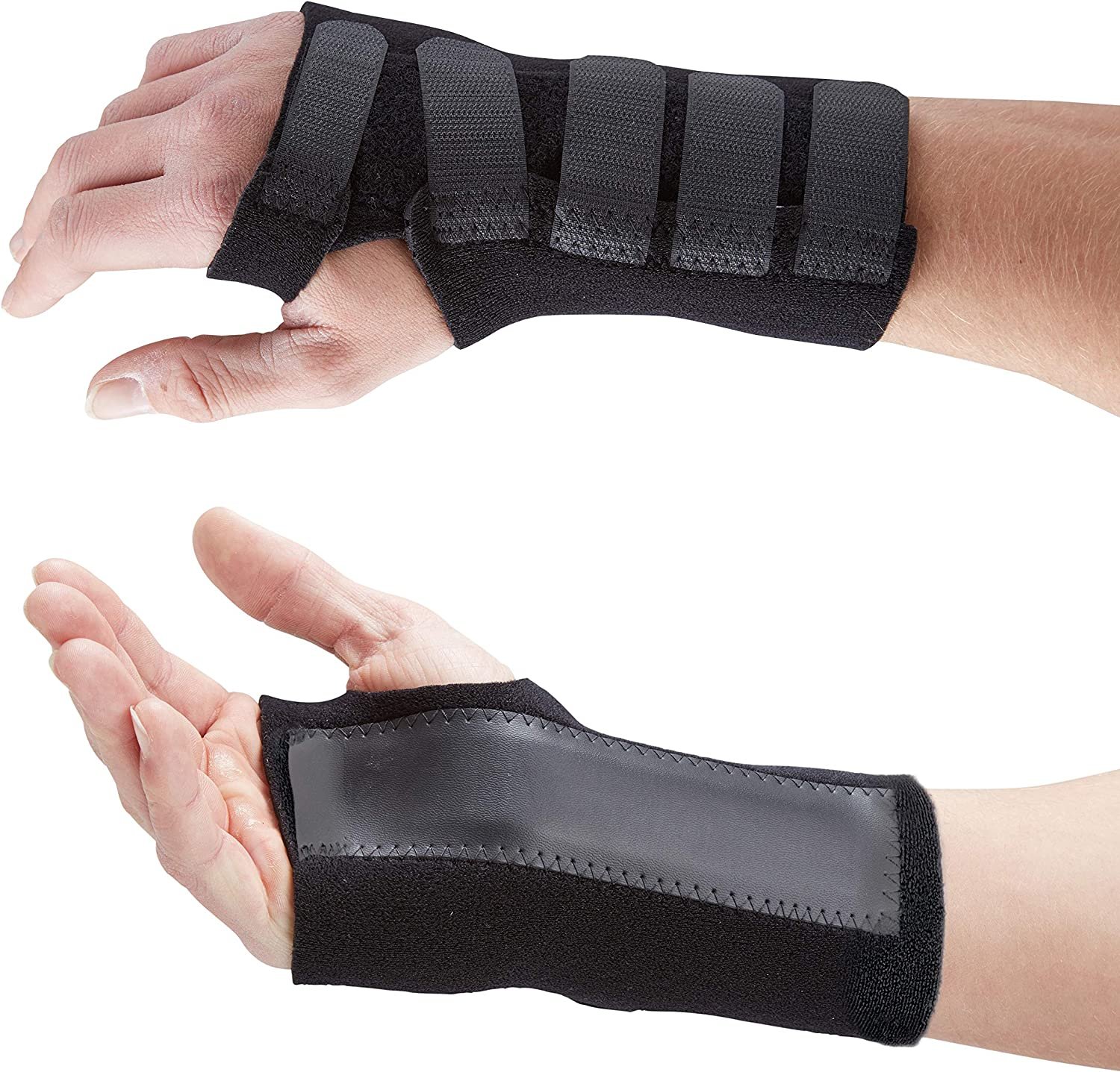 thumbnail interactive-video image 1 of Carpal Tunnel Wrist Brace For Sleeping - Adjustable Support Splint For Tendonitis & Arthritis 1 of 9